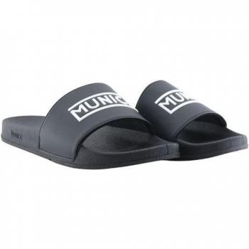 Chanclas Hombre Munich Flat Skider 3D Logo Negro