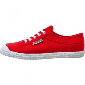 Zapatillas Kawasaki Unisex Originales de Tela Rojas K192495 (44) - Planas, con Cordones, Casual