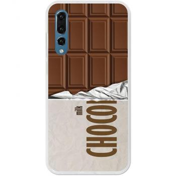 Funda Gel para Huawei P20 Pro, Carcasa TPU Flexible fabricada con la mejor Silicona, protege y se adapta a la perfección a tu Smartphone y con nuestro exclusivo diseño German Tech® - Tableta de chocolate.