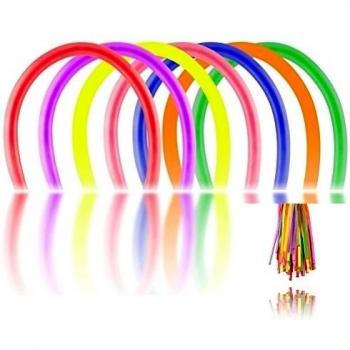 Paquete de 100 globos de colores para hacer animales 260Q, para llenar con aire o helio, para Cumpleaños, Ocasiones Especiales o Eventos [version:x7.6] by DELIAWINTERFEL