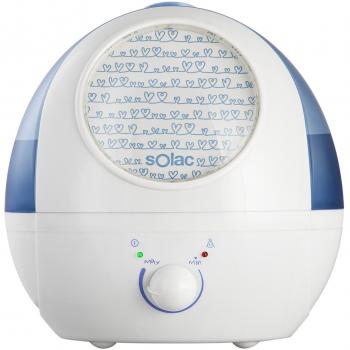 Solac 238403 Humidificador ultrasonidos, 35 W, 1.5 litros, Blanco y Azul bebé