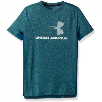 Under Armour Threadborne Tech SS Q2 Camiseta Manga Corta, Niños, Verde