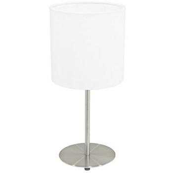 Lámpara de mesa Eglo Pasteri textil blanca E27 40 cm