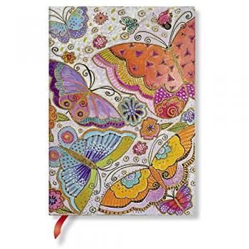 Libreta Flexi Paperblanks Mariposas Midi Rayada 176 Páginas 100 GSM