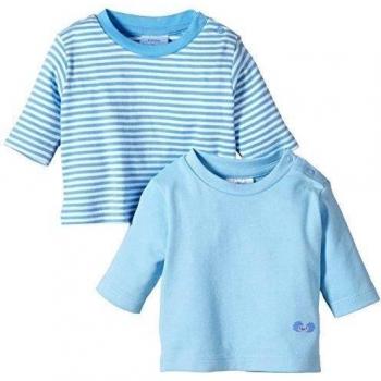 Twins 112017 - Camiseta de manga larga para niño, color baby blue, talla Talla alemana: 80