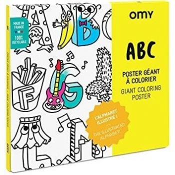 Póster XL ABC para Colorear 100x70 cm OMY