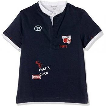 3 Pommes Cargo 1 Top de Manga Larga, Bleu