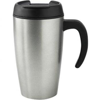 XD Design XDP432002 Urban - Taza antigoteo, Color Plateado