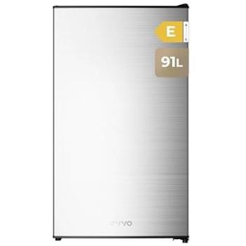 Mini Frigorífico Evvo F24X de 91 L, Inox, Bajo Consumo con Congelador Integrado