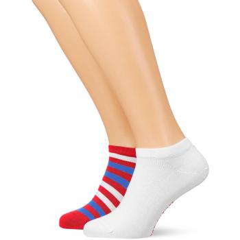 Tommy Hilfiger TH MEN DUO Stripe Sneaker 2P, Calcetines Cortos para Hombre, Mehrfarbig