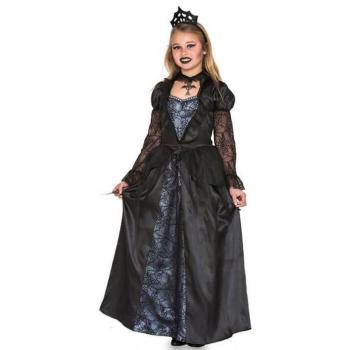 Disfraz de Reina malvada gótica para niña