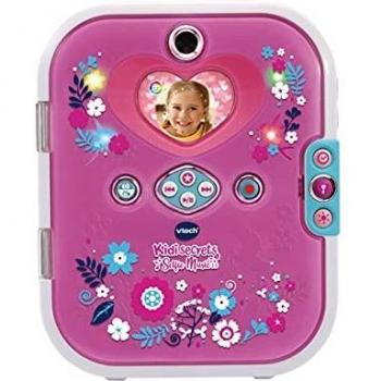 Diario Electrónico VTech KidiSecrets Selfie Music 2.0 - Rosa, con 2 Cámaras, MP3, Reconocimiento Facial y Efectos de Luz para Niños de 6 a 12 Años