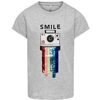 Camiseta Only 15193769 Gris para niña 6 Gris