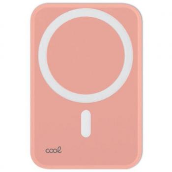 Batería Externa Cool Power Bank Qi Magnética 5000 mAh Rosa
