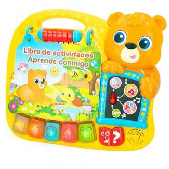 Winfun - Libro Interactivo de Aprendizaje para Bebés con Luz y Sonido, características: libro educativo, luz LED, sonidos variados, melodías infantiles, diseño colorido y atractivo, actividades interactivas para el desarrollo cognitivo y