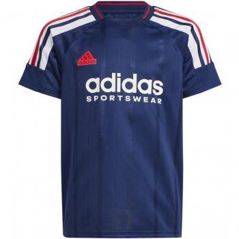 Camiseta de niño adidas Tiro Nations Pack azul, manga corta, talla 9-10 años