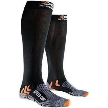 X-Socks Speed Comp - Calcetines de running/Trail, color Negro - negro, tamaño FR : chaussettes : 39-42