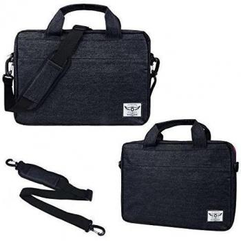 /Bolso portable del bolso de hombro del ordenador portátil de la lona de la manga Smith / Carrying para Apple Macbook Air / Macbook Pro / Dell / Hp / Lenovo / Sony / Toshiba / asus / acer / Samsung 11-12 pulgadas ordenador portátil, Gris