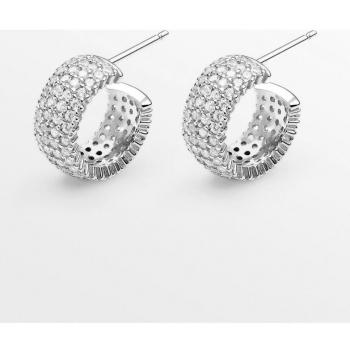 Pendientes Ear Candy Illinois de Plata de Ley 925 y baño de rodio