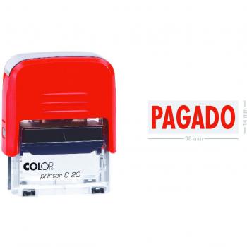 Colop Printer 20 Pagado Sello Automático