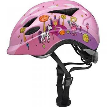 ABUS Anuky - Casco infantil de bicicleta para niños con luz trasera - Para niño y niña - Rosa, talla S