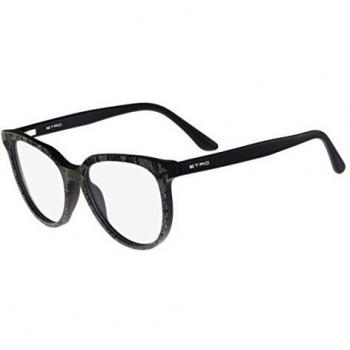 Etro Matte Black Paisley Eyewear Frames, Unisex, Black, Size: 52 MM