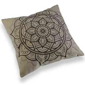 BigBuy Home S3404550 Cojín, Poliéster, Mandala, 15 x 45 x 45 cm