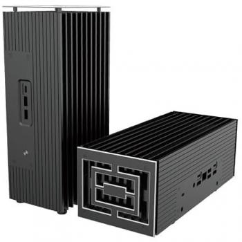 Akasa Turing RC Pro Compact Fanless Mini PC Case for ASUS NUC 14th Gen with Thermal Kit and USB Ports