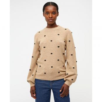 Jersey de mujer cuello redondo manga globo Object
