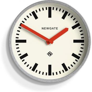 Newgate Luggage Metal Wall Clock in Red