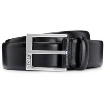 BOSS Elloy Leather Belt with Pin Buckle - Black - 95 cm for Men