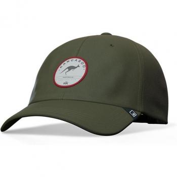 Gorra Kangaroo Green Red HANUKEII con diseño moderno, ajuste ajustable, material transpirable y ligero, ideal para actividades al aire libre