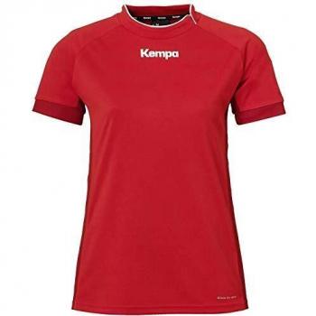 Kempa Prime Shirt Women Camiseta De Balonmano para Mujer, Rojo/Rojo Chili, M