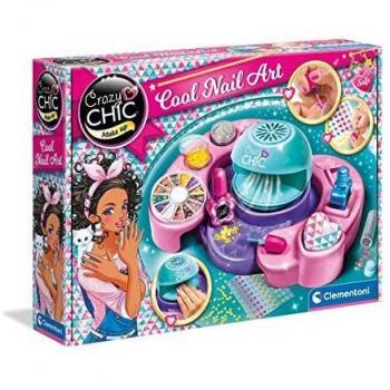 Clementoni - Crazy Chic Cool Nail Art - Estudio de manicura infantil- 6 años