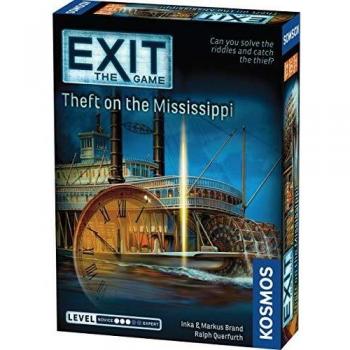 Thames & Kosmos | 692873 | EXiT: Theft On The Mississippi | Level: 3 of 5 | Unique Escape Room Game | 1-4 Players | Ages 12+