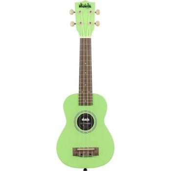 Kala Ukadelic Soprano Ukulele Grasshopper with Bag