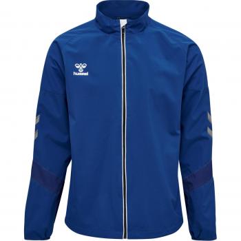 Hummel Chaqueta Lead Training - Chaqueta de entrenamiento, fabricada en material ligero y transpirable, diseño moderno con logo Hummel, cierre frontal completo, bolsillos laterales con cremallera, puños elásticos y ajuste en la cintura