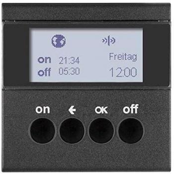 Hager - Temporizador iluminación rf quicklink sin b antracita