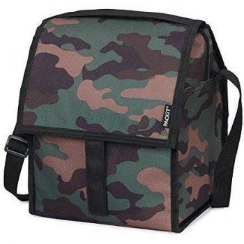 PackIt Camo - Bolsa grande porta-alimentos para el almuerzo, 17 x 22 x 25 cm, color verde camuflage