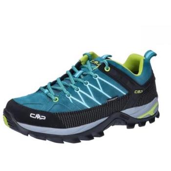 Zapatillas de montaña CMP Rigel Low WP mujer, trekking shoes, impermeables, color ácido teal, talla 40 EU