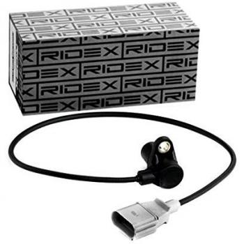 Sensor de cigüeñal RIDEX 833C0004 para VW, AUDI y SKODA con cable, compatible con Golf IV Schrägheck (1J1) y Passat Variant (3B6)