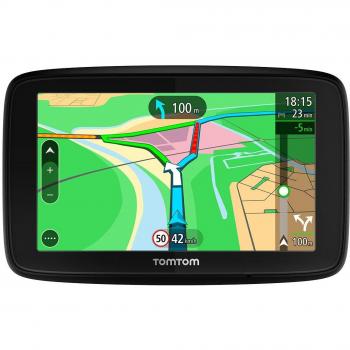 TomTom VIA 53, Navegador GPS con Pantalla Táctil de 5 Pulgadas, Mapa de 48 Países Europeos, Planificación Inteligente de Rutas en Tiempo Real y Soporte Reversible, Color Negro