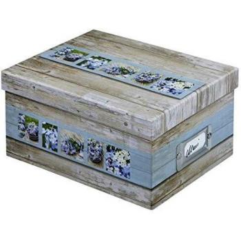 HAMA 2171 HAMA FOTOBOX RUSTICO BLANCO/AZUL 17X22X11 700 FOTOS 10X15 2171