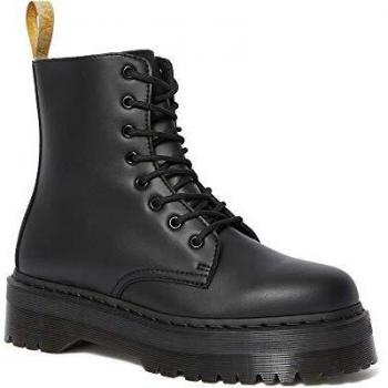 Dr. Martens Vegan Jadon II 8-Eye Synthetic Platform Boot, Lace-up Boots, Female, Black, Size: 7 US Chunky Platform Boots Black Unisex