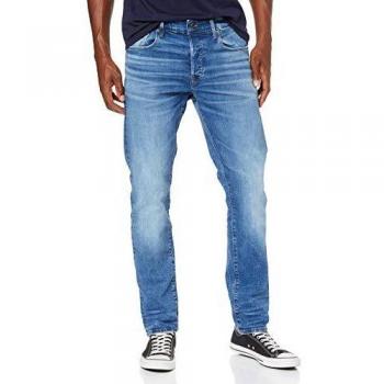G-Star Raw 3301 Regular Tapered Jeans - Worn In Azure, Men's Denim Pants