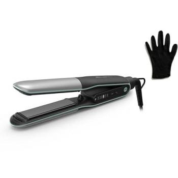 Plancha de pelo y rizador Rowenta Thermostyle 2 en 1 con revestimiento de titanio, temperatura ajustable de 150 a 230ºC y tecnología iónica