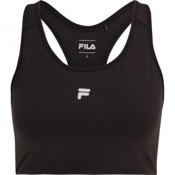 Chic Halterneck Sports Bra with Logo Print - XS