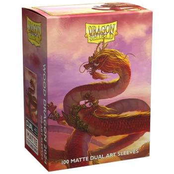 Fundas Standard Matte Year of the Dragon 2024 de Dragon Shield, tamaño 63mm x 88mm, paquete de 100 unidades