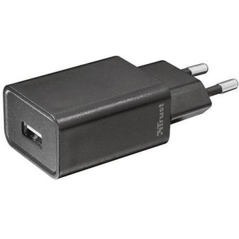 Cargador de Pared Trust Ziva, 5W con Conexión USB Única, Color Negro