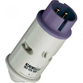 Enchufe CEE Mennekes 16A 2P 25V IP44 Resistente al Polvo 629A